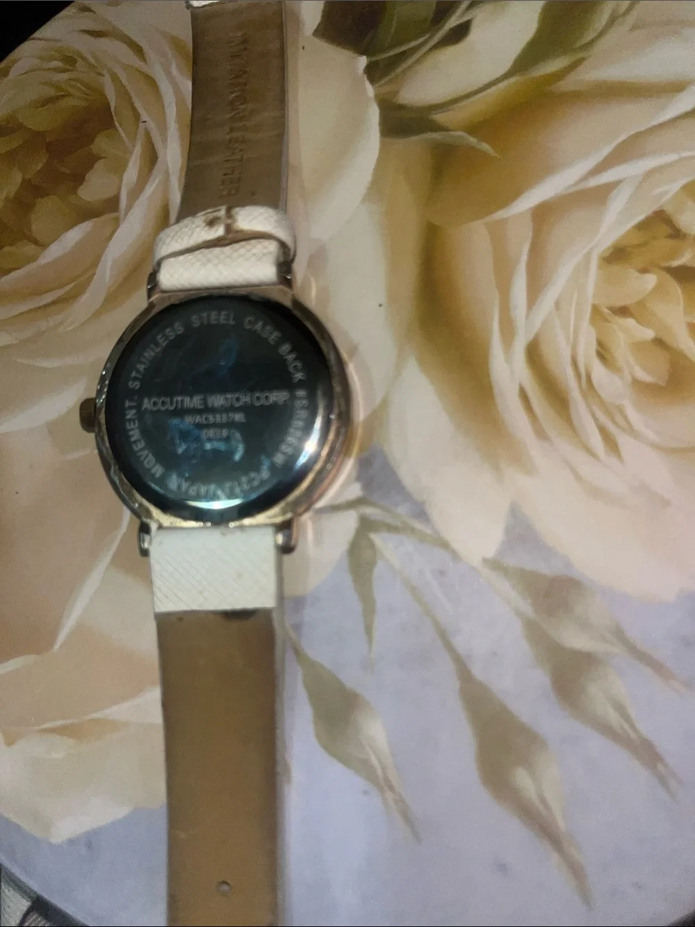 White Leather Strap Watch - Women's Classic